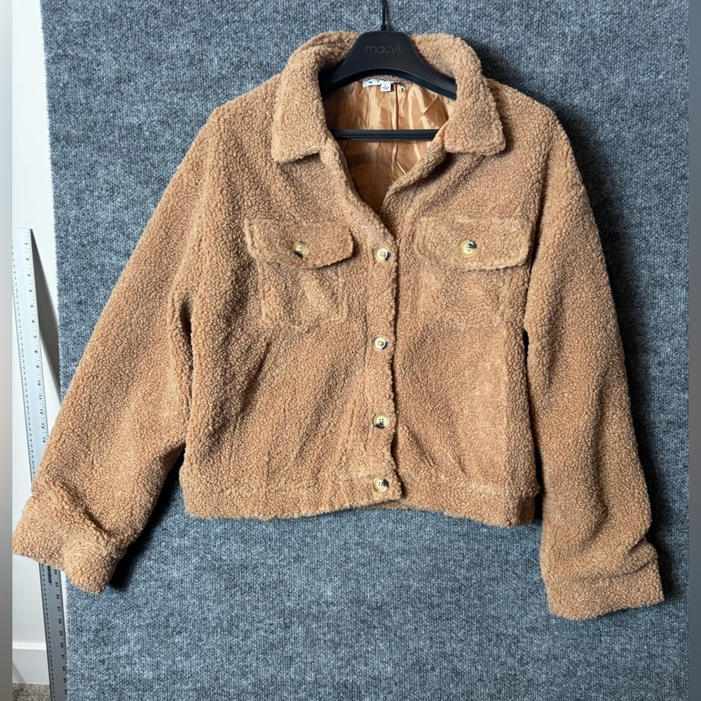 Hyfve Light Brown/Tan Teddy Sherpa Jacket - Size Large (L), NWOT